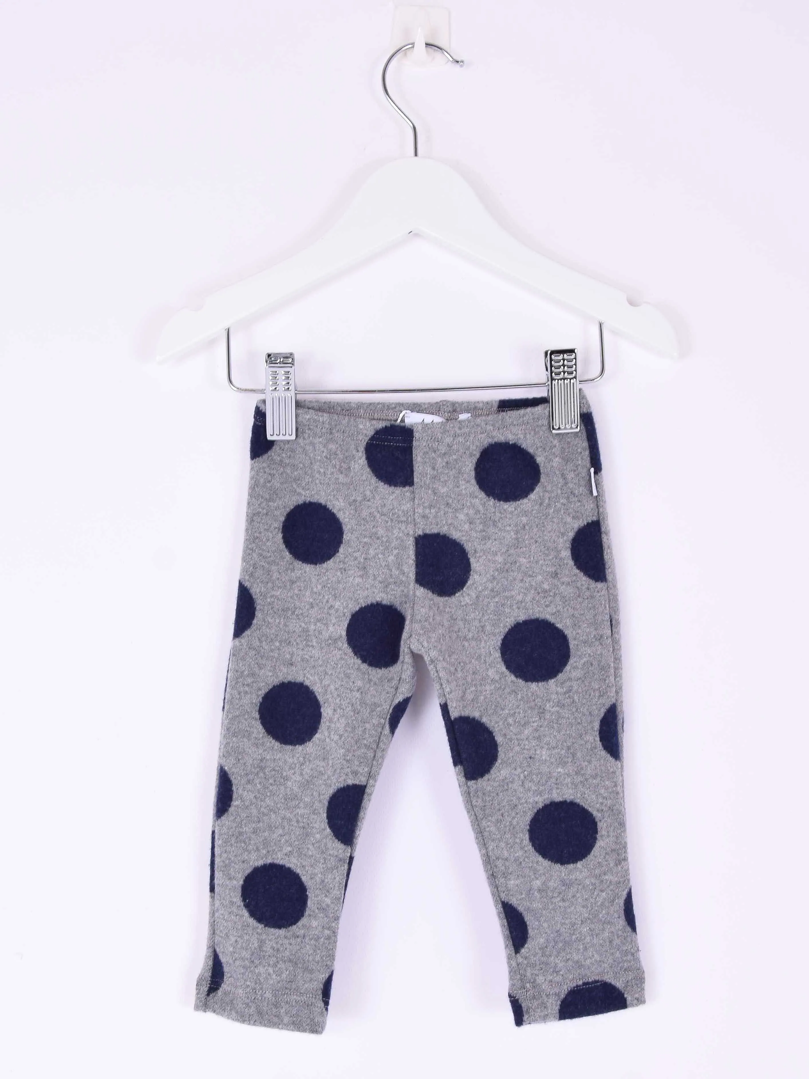 Leggings Pois Grigio/blu