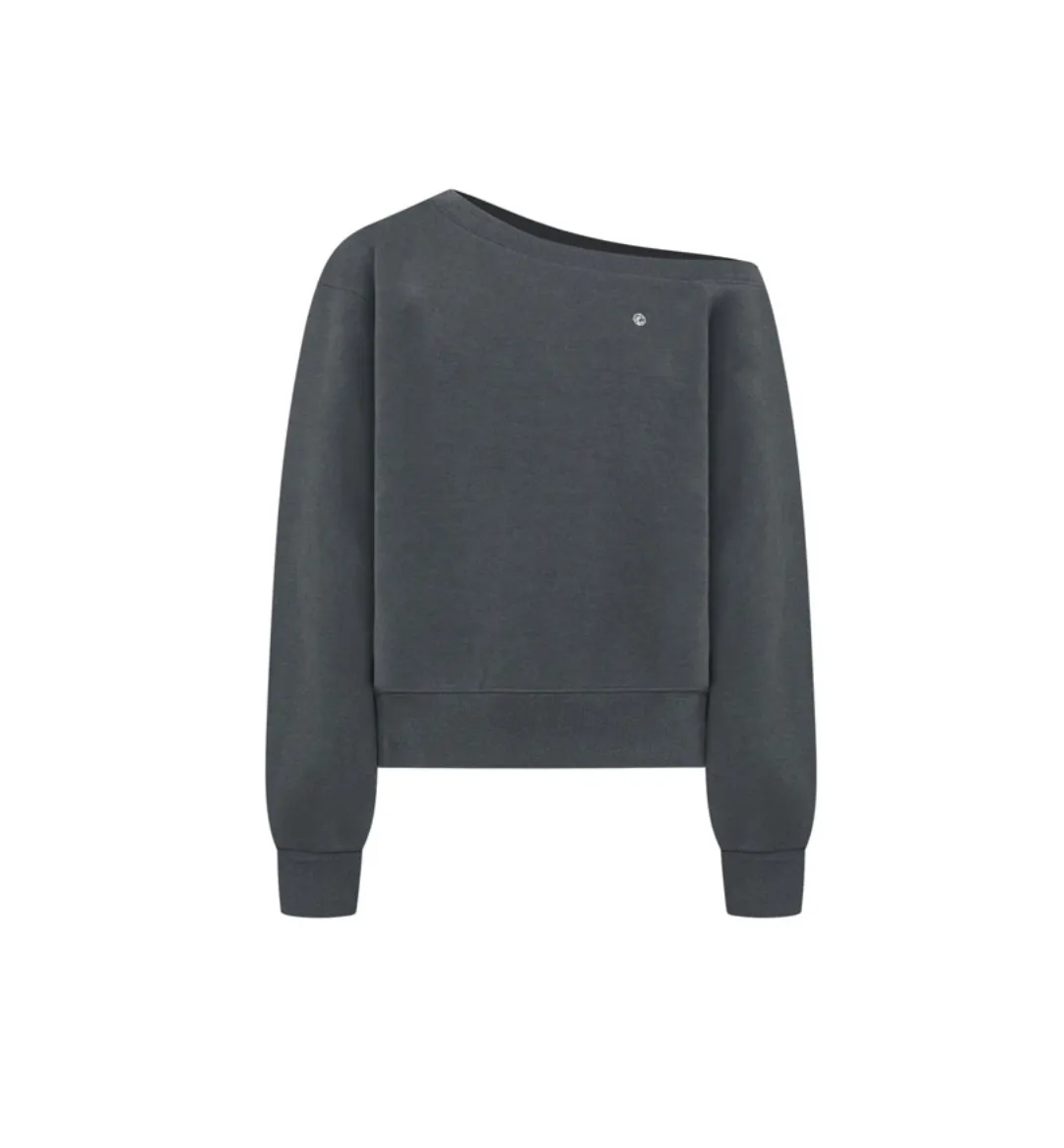 LETTER FROM MOON  |Street Style Long Sleeves Plain Cotton Logo