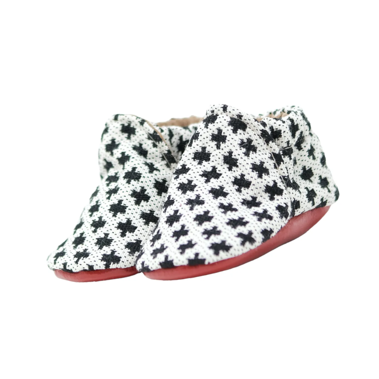 Lilttle Grapefruit White Woven Baby Shoes