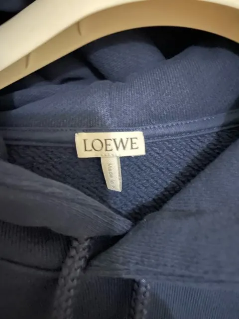 LOEWE  |Street Style Long Sleeves Plain Cotton Logo Luxury Hoodies