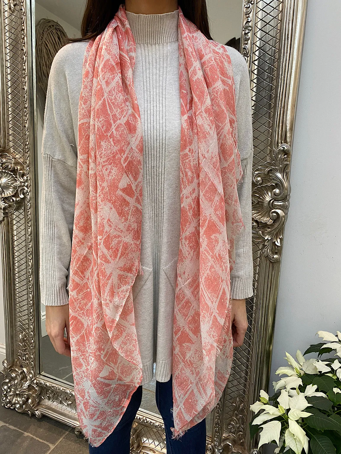 Lurex Patterned Scarf