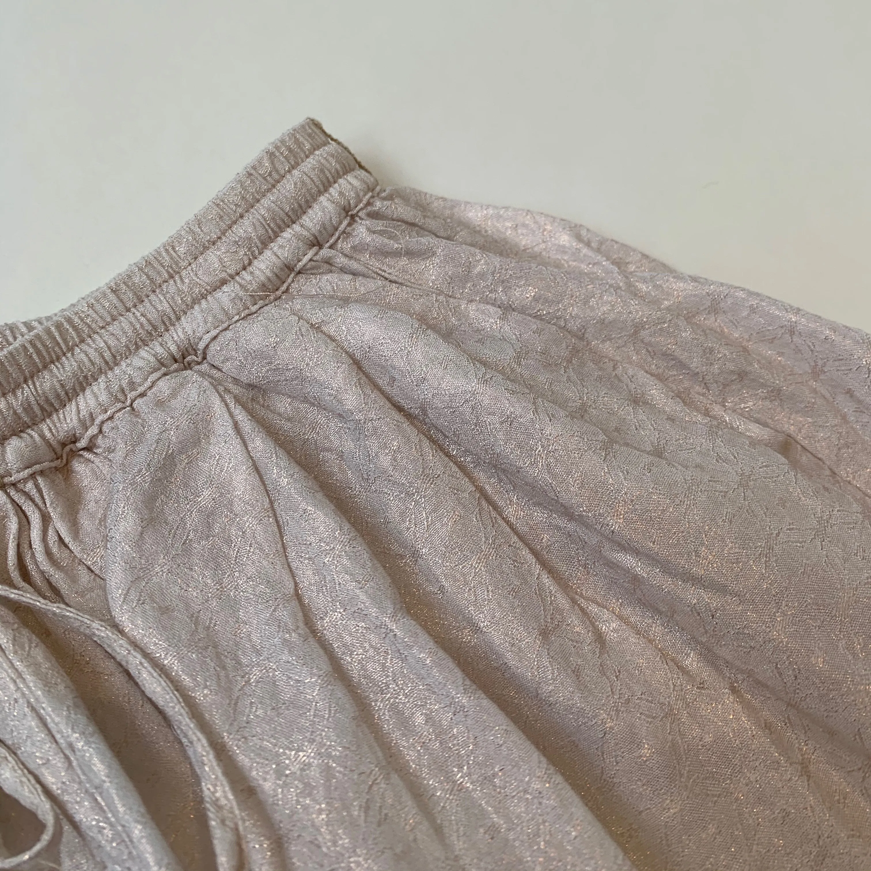 Maan Metallic Cream Skirt: 8 Years