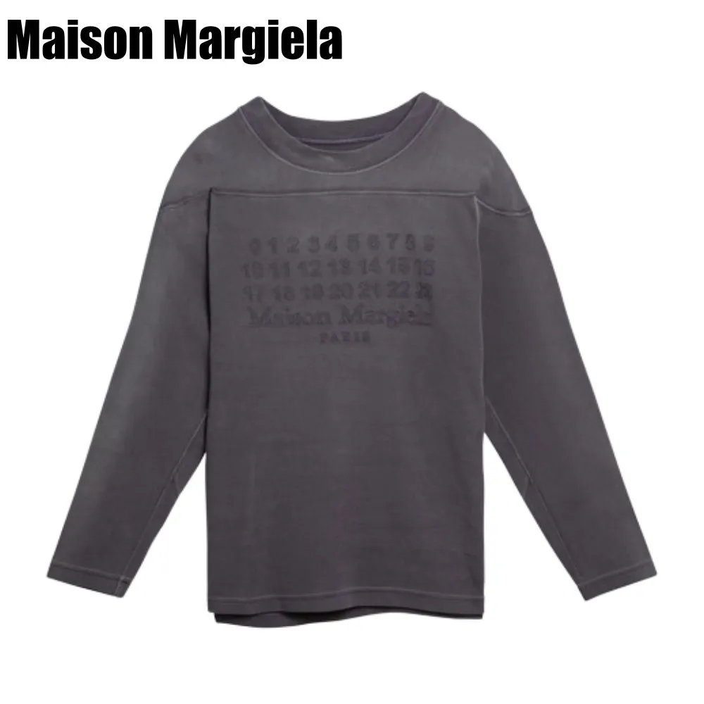 Maison Margiela  |Crew Neck Unisex Street Style Plain Cotton Logo