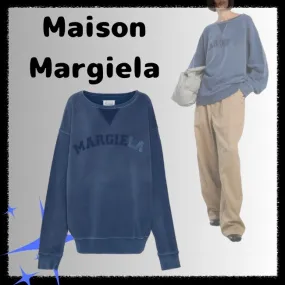 Maison Margiela  |Crew Neck Unisex Sweat Street Style Long Sleeves Plain