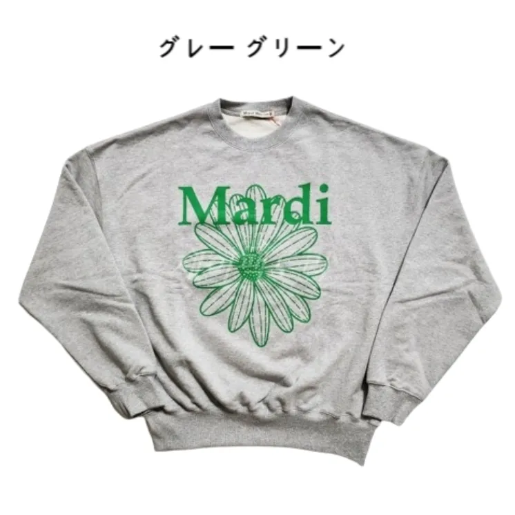 Mardi Mercredi  |Unisex Street Style U-Neck Long Sleeves Plain Cotton Logo