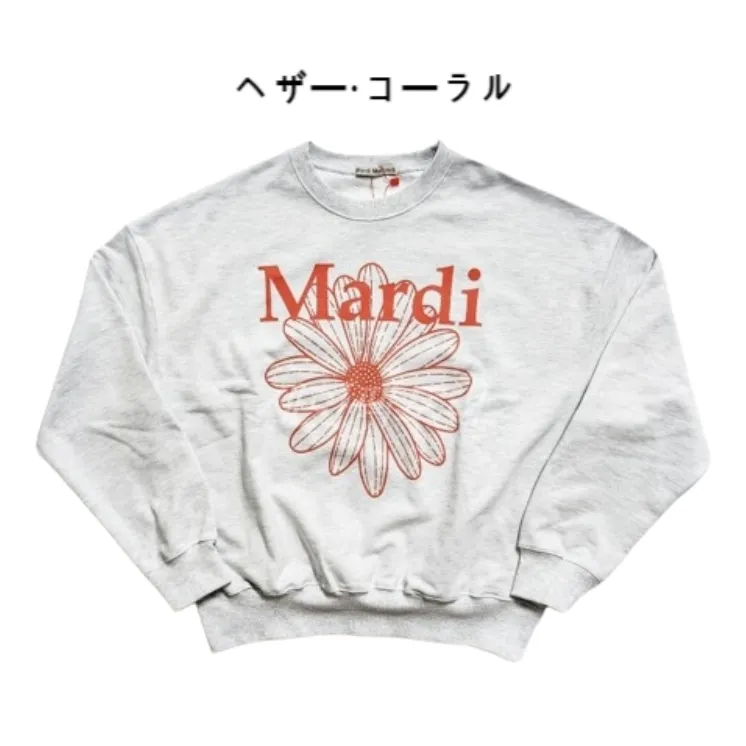 Mardi Mercredi  |Unisex Street Style U-Neck Long Sleeves Plain Cotton Logo