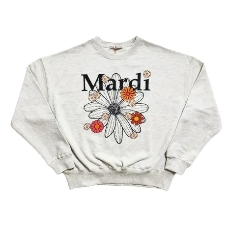 Mardi Mercredi  |Unisex Street Style U-Neck Long Sleeves Plain Cotton Logo