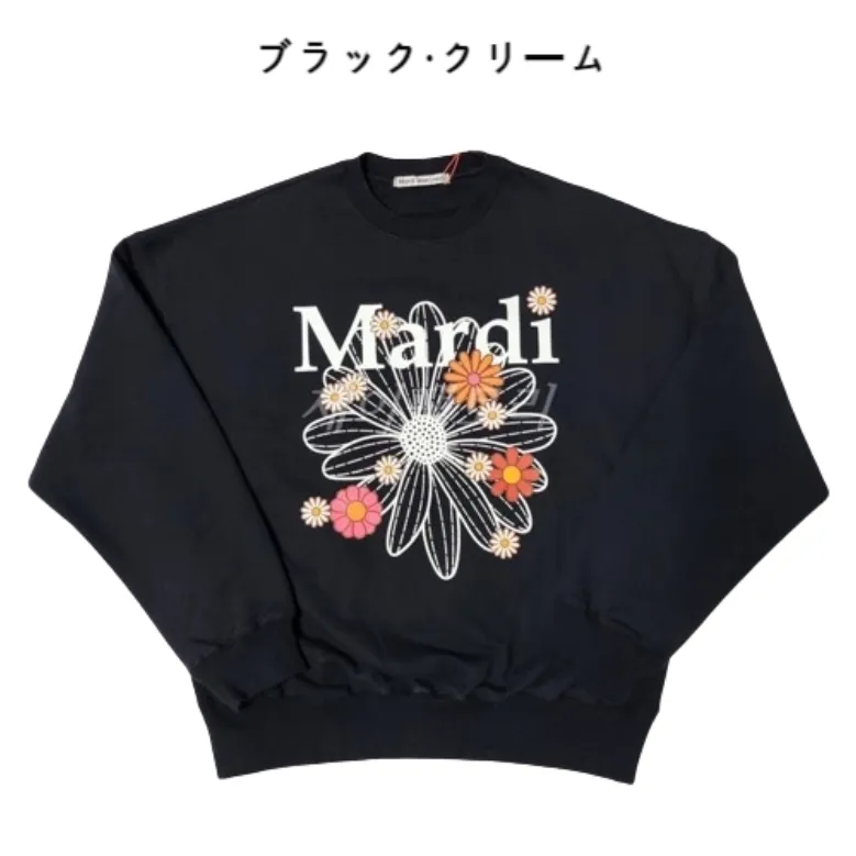 Mardi Mercredi  |Unisex Street Style U-Neck Long Sleeves Plain Cotton Logo