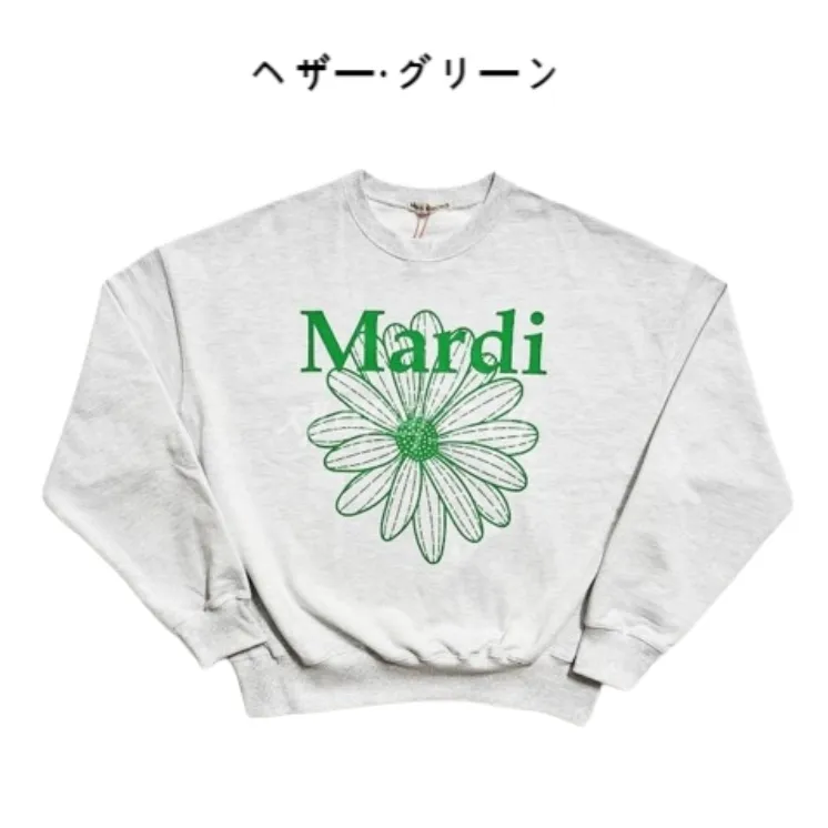 Mardi Mercredi  |Unisex Street Style U-Neck Long Sleeves Plain Cotton Logo