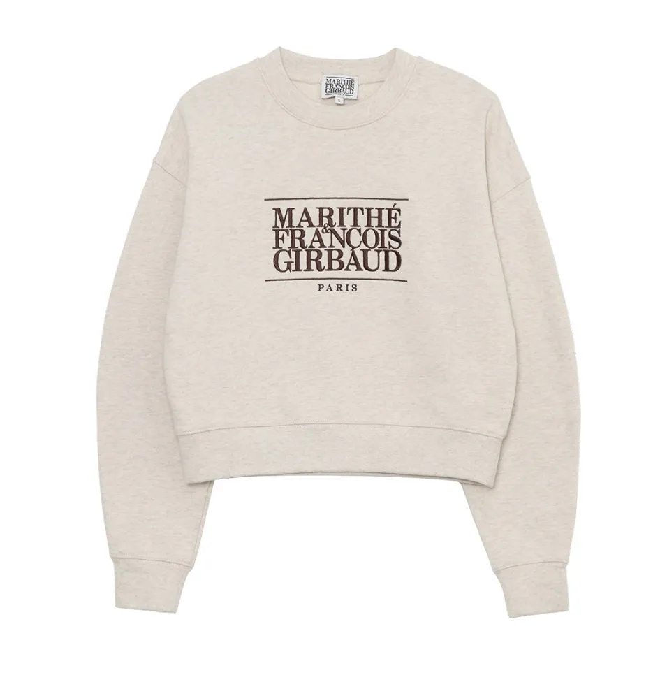 Marithe + Francois Girbaud  |Unisex Street Style Long Sleeves Logo Hoodies & Sweatshirts