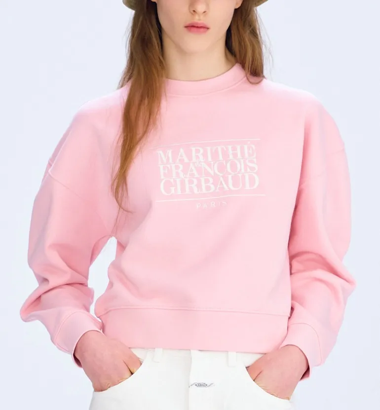 Marithe + Francois Girbaud  |Unisex Street Style Long Sleeves Logo Hoodies & Sweatshirts