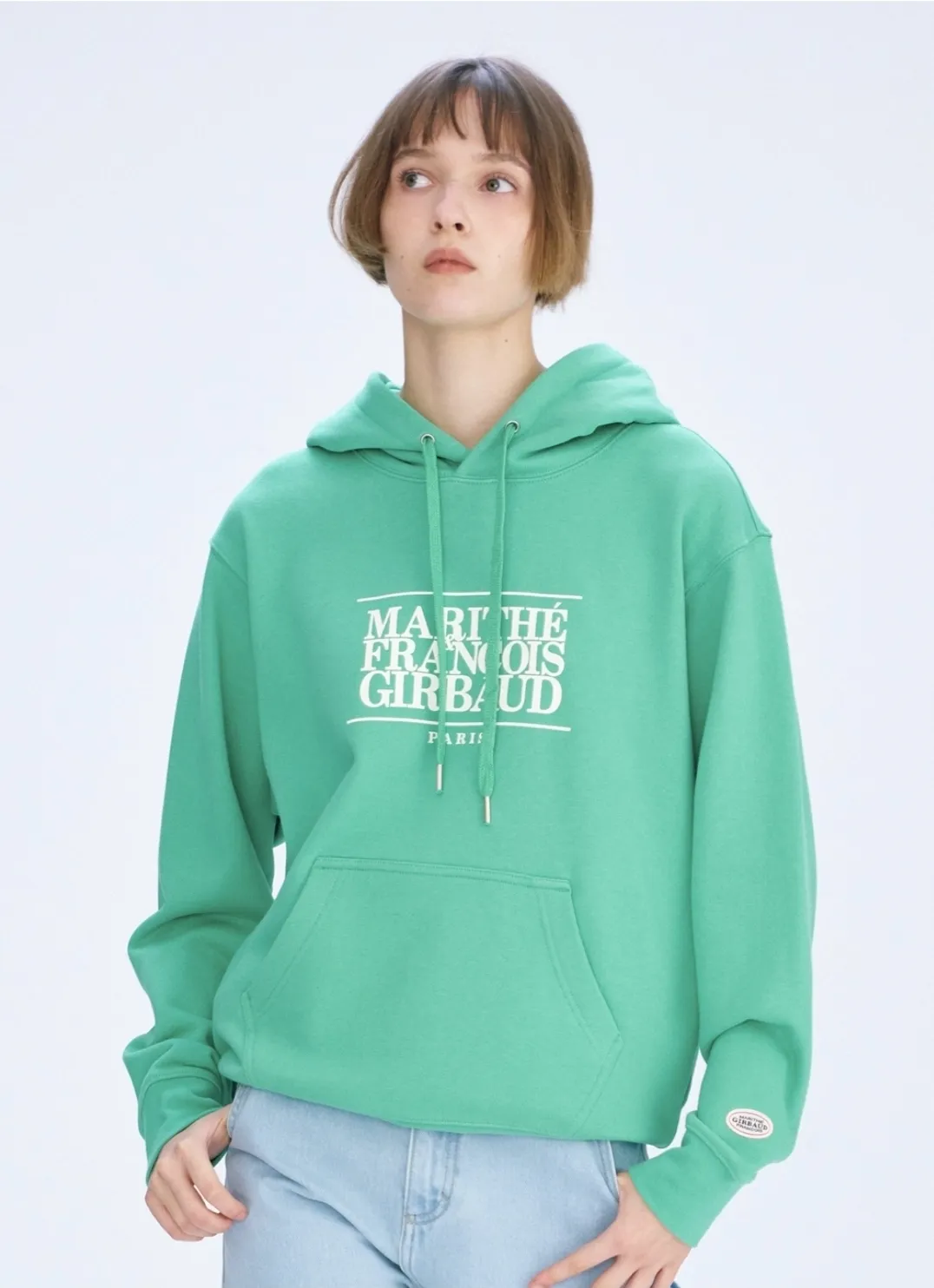 Marithe + Francois Girbaud  |Unisex Street Style Long Sleeves Logo Hoodies