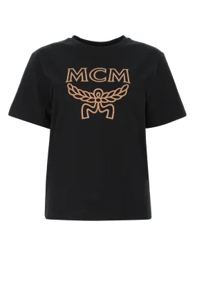 MCM Logo Printed Crewneck T-Shirt