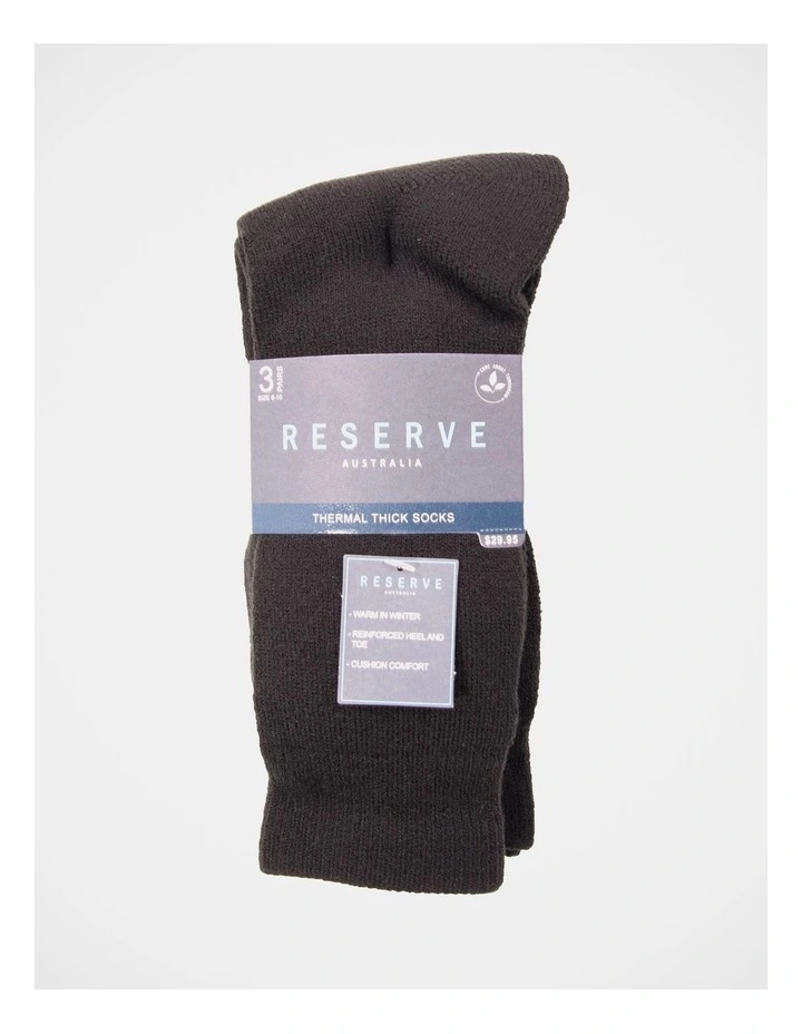 Men's 3 Pack Thick Thermal Socks