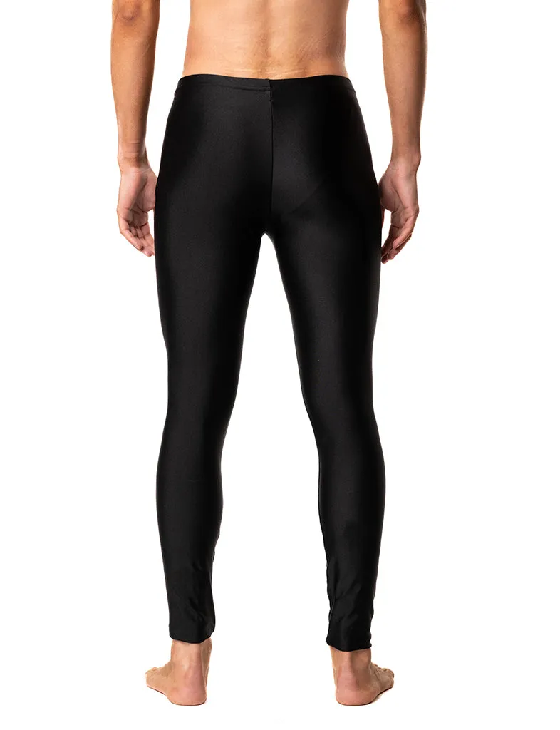 MENS LEGGINGS - JET BLACK