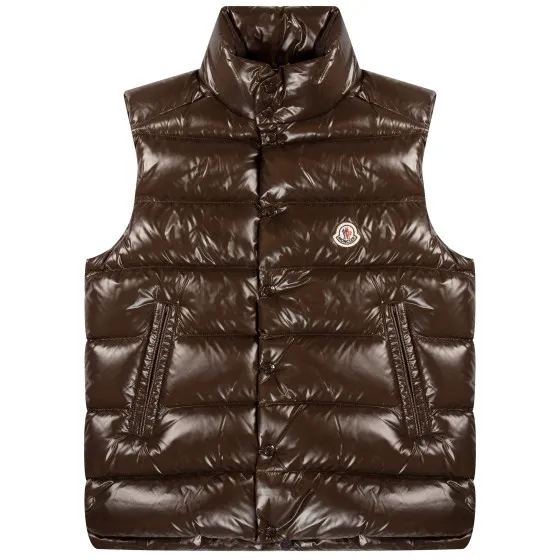 Moncler Tibb Down Gilet Brown