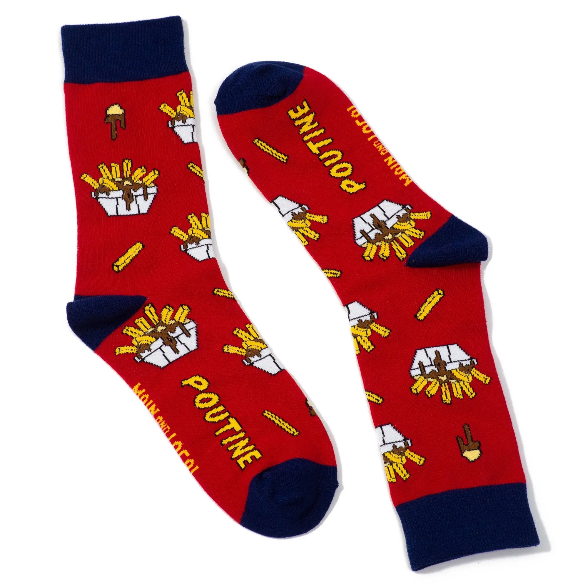 Montreal Quebec Poutine  socks