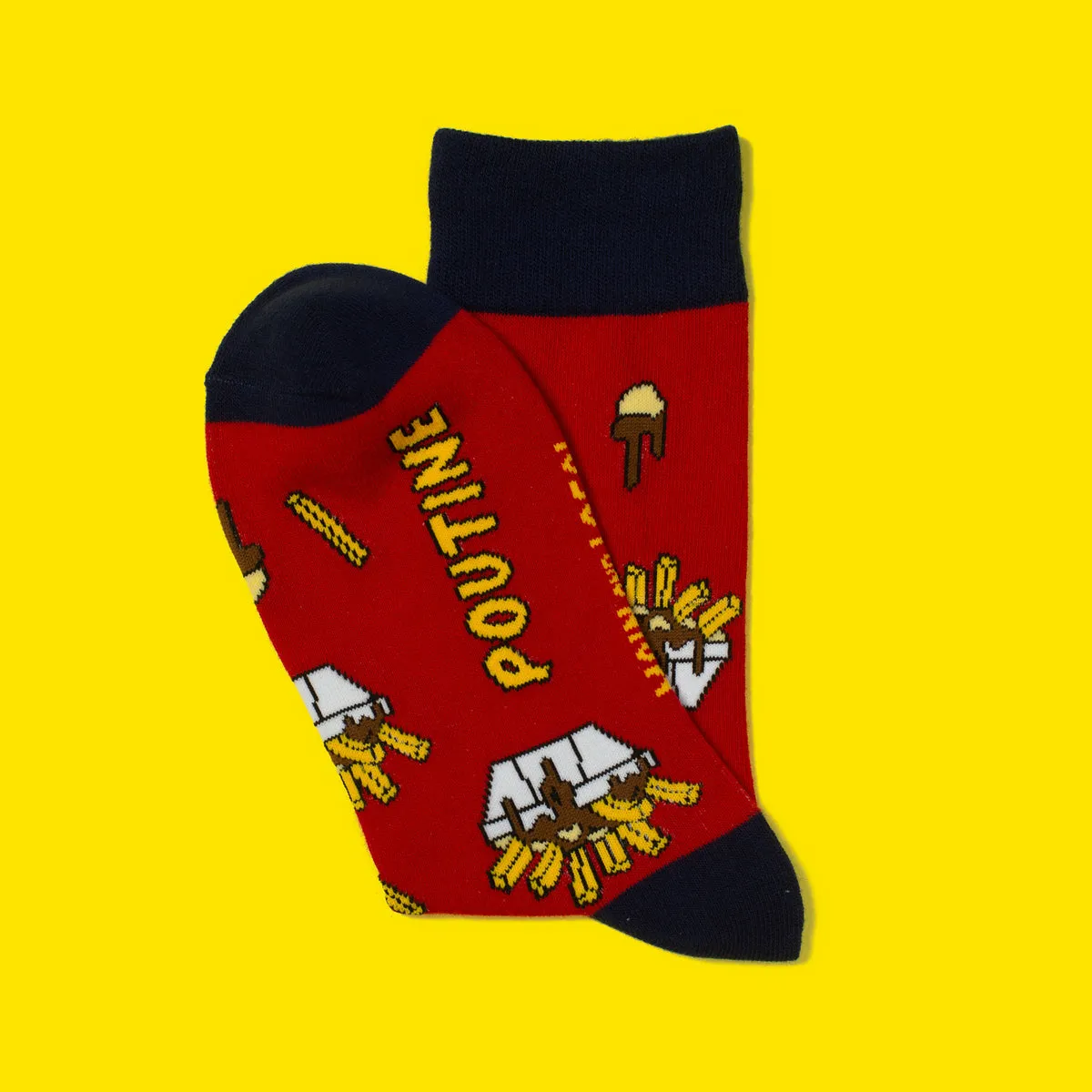 Montreal Quebec Poutine  socks