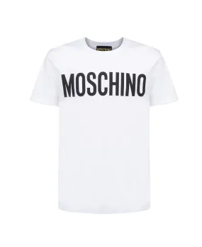 Moschino Logo Printed Crewneck T-Shirt