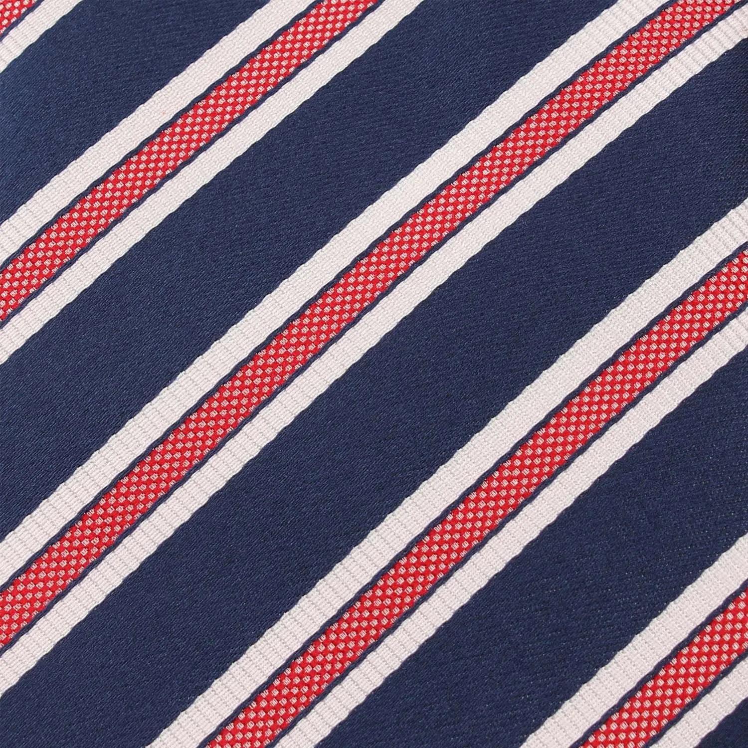 Navy Blue Bow Tie Untied with Red Stripes