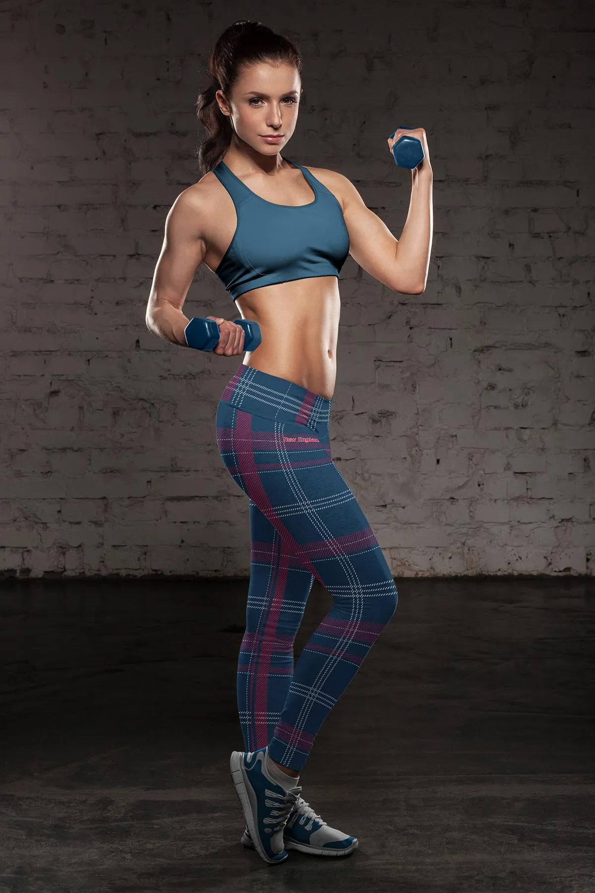 NE FB Plaid Leggings