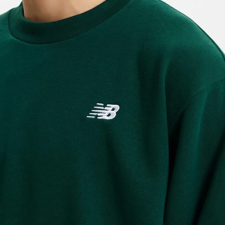 New Balance  |Unisex Street Style Long Sleeves Plain Cotton Logo