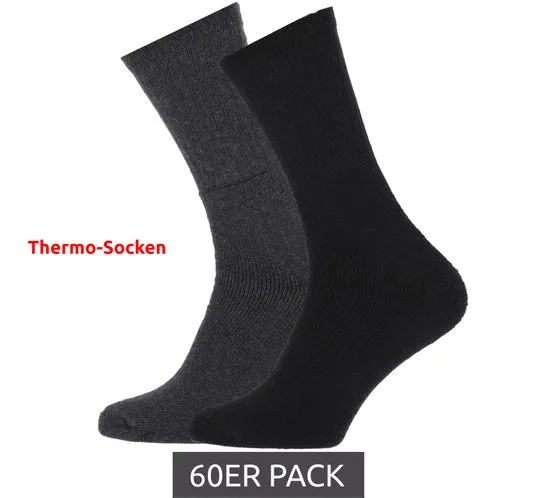 Pack of 60 STAPP Mega thermal socks cotton stockings work socks in different colors