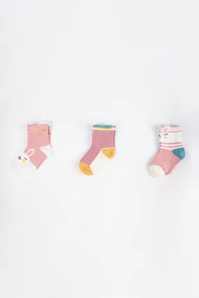 pair of girls cotton socks