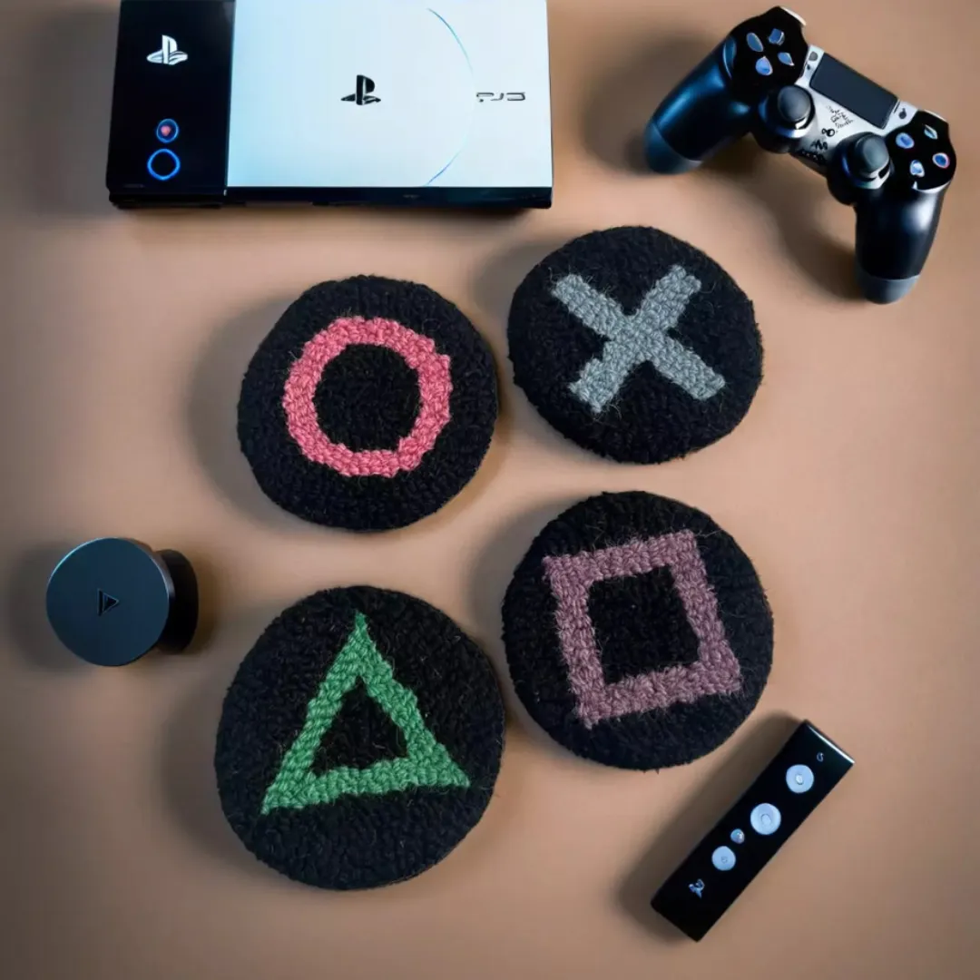 Playstation 4 pcs Coasters Set