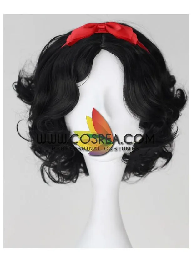 Princess Snow White Natural Black Cosplay Wig