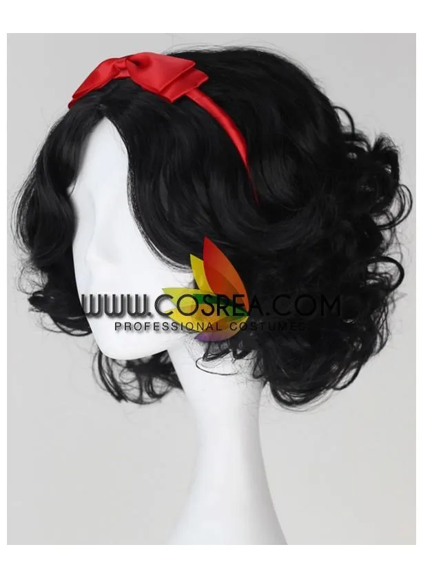 Princess Snow White Natural Black Cosplay Wig