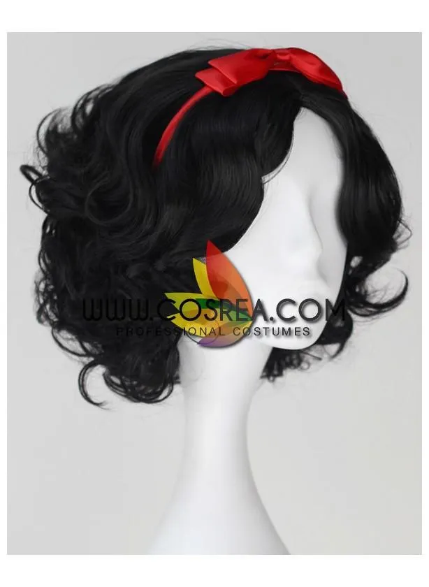 Princess Snow White Natural Black Cosplay Wig