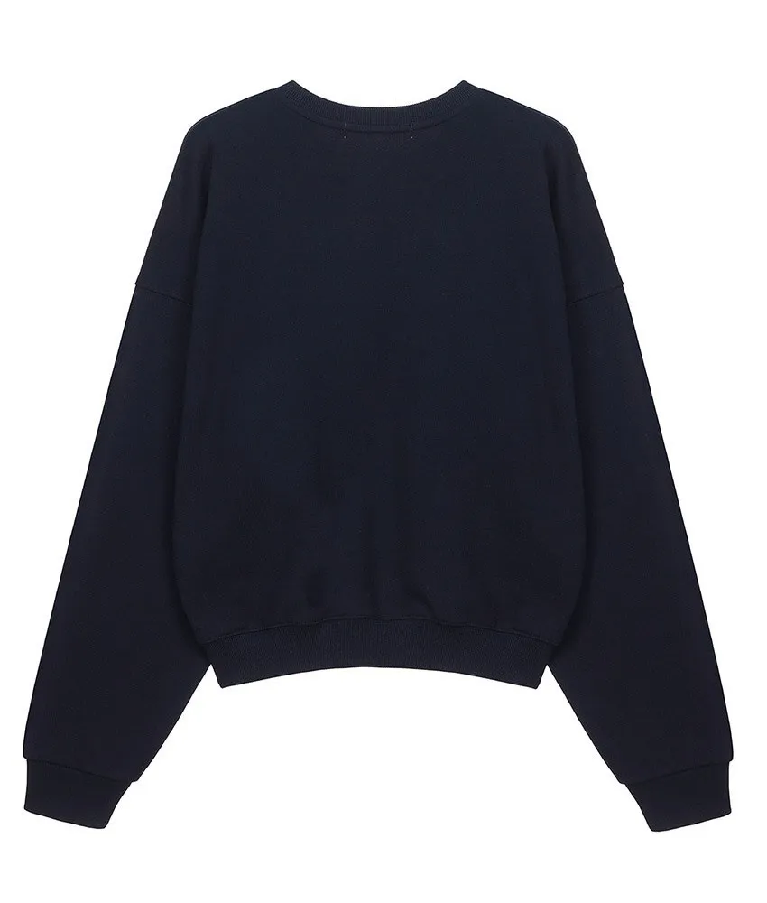 RAIVE  |Street Style U-Neck Long Sleeves Plain Cotton Logo