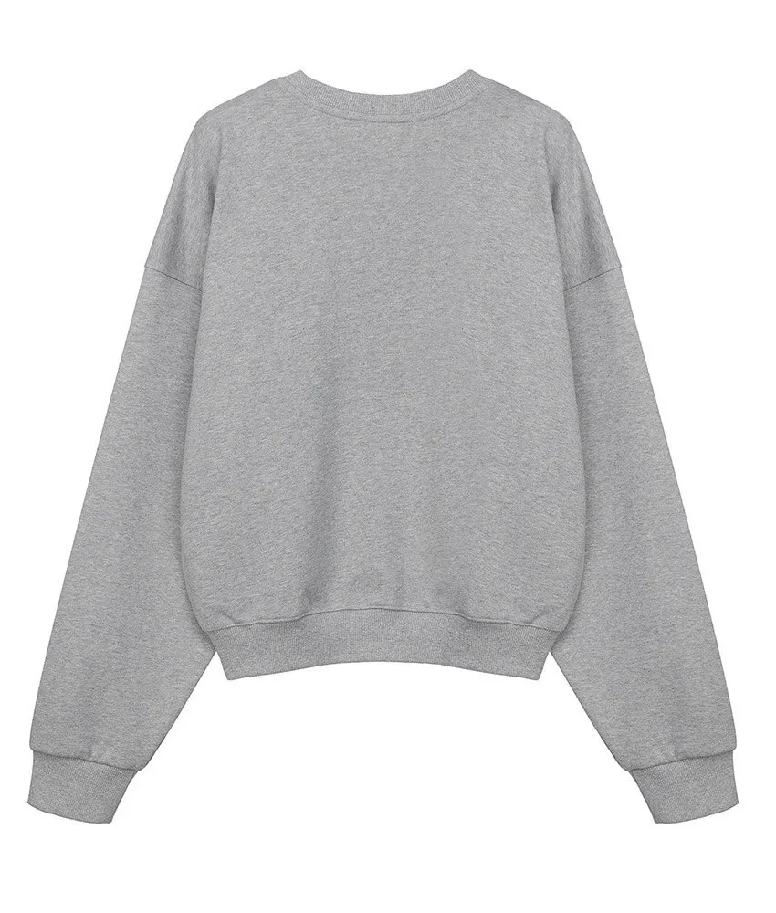 RAIVE  |Street Style U-Neck Long Sleeves Plain Cotton Logo