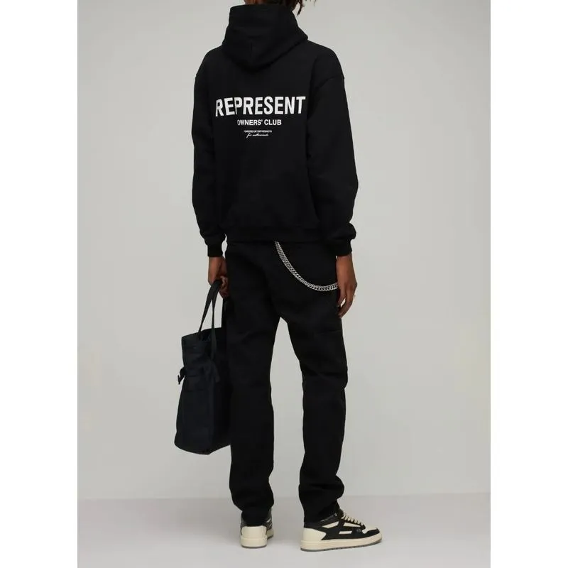 REPRESENT  |Unisex Street Style Long Sleeves Plain Cotton Logo