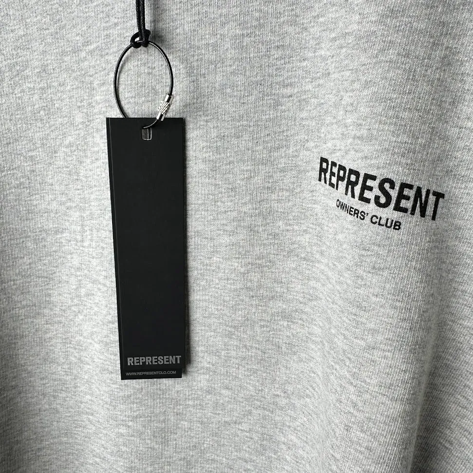 REPRESENT  |Unisex Street Style Long Sleeves Plain Cotton Logo