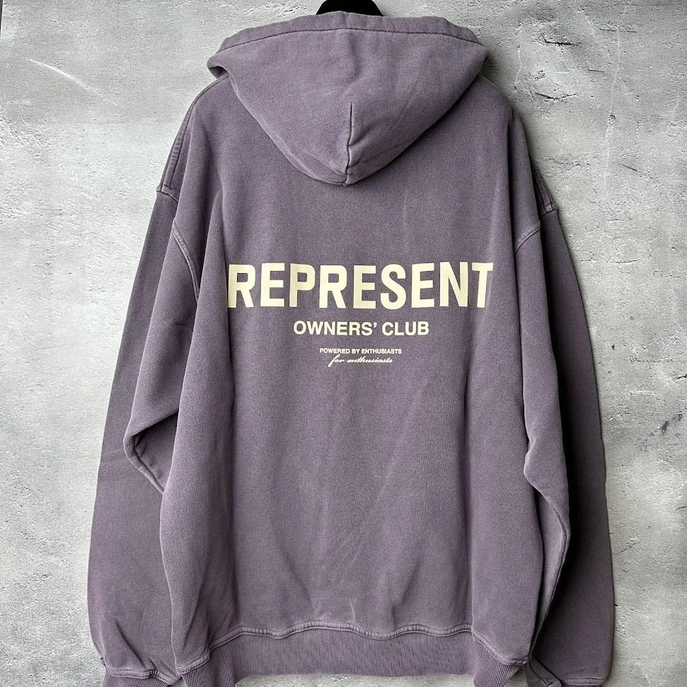 REPRESENT  |Unisex Street Style Long Sleeves Plain Cotton Logo