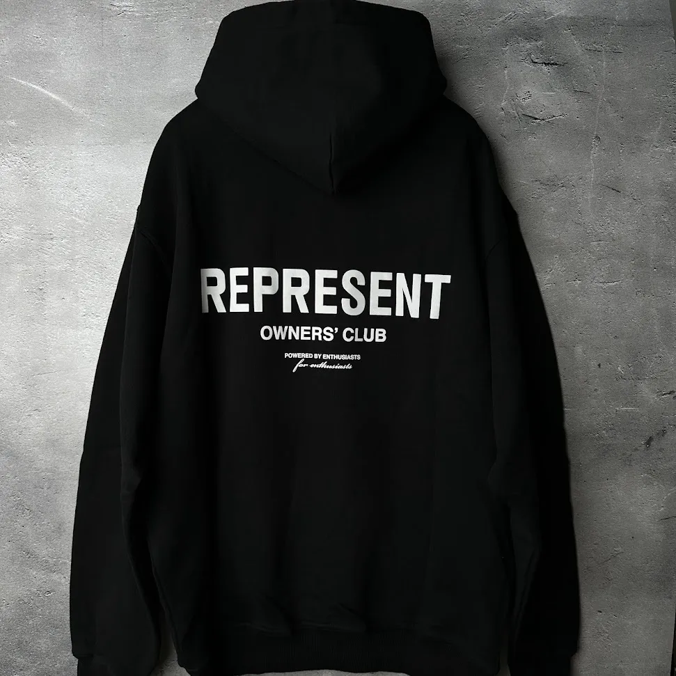 REPRESENT  |Unisex Street Style Long Sleeves Plain Cotton Logo