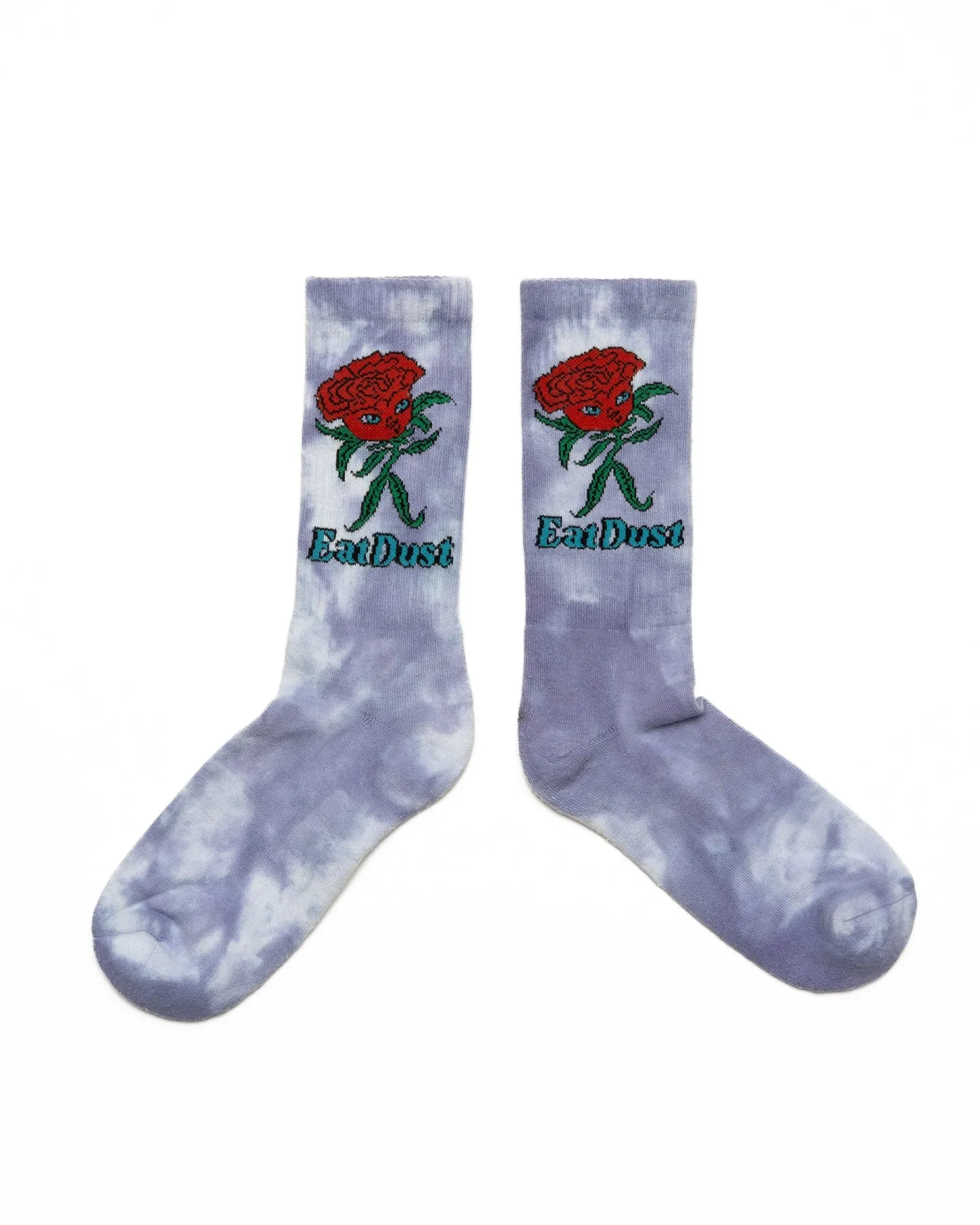 Rose Socks Cotton Tie Dye Violet