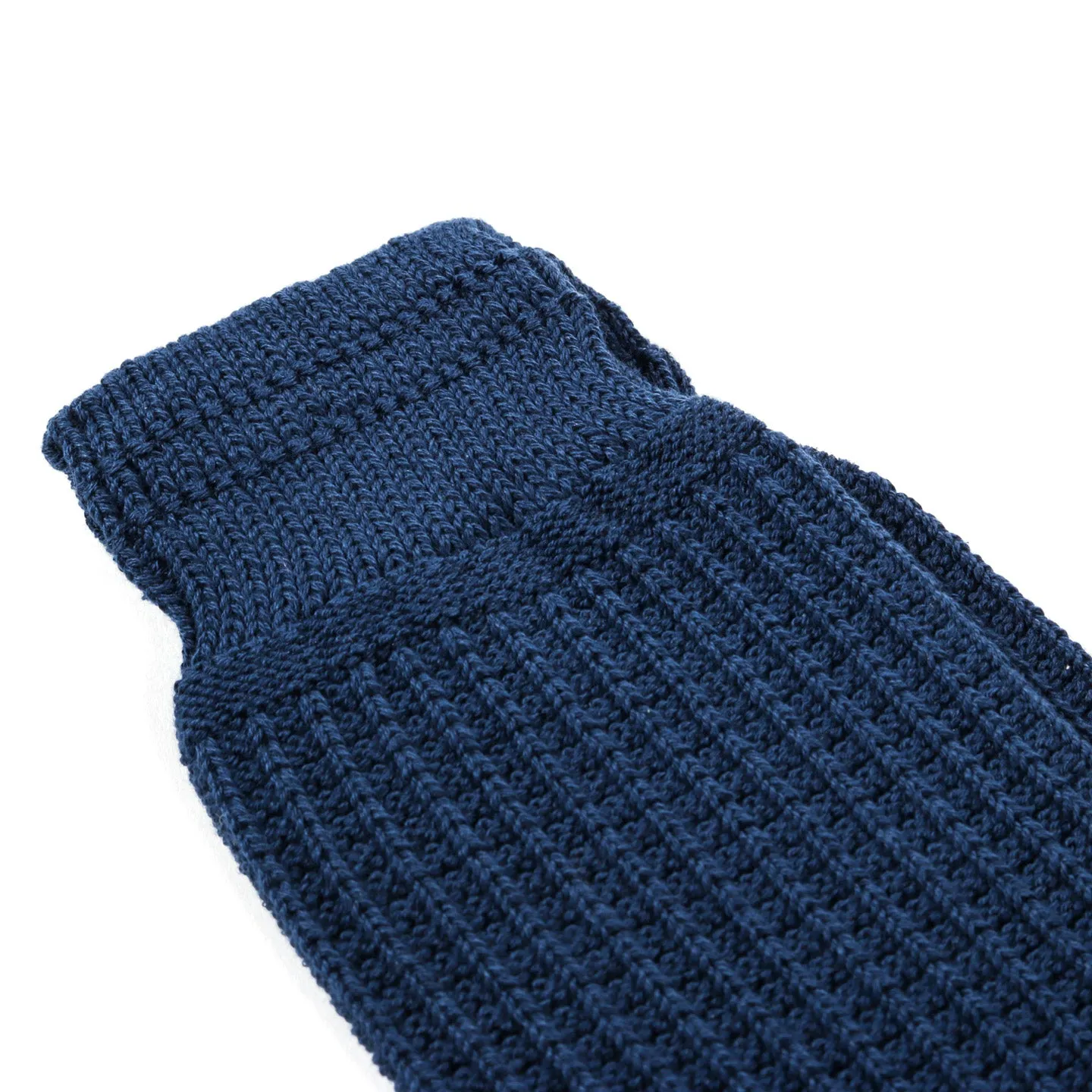 ROTOTO COTTON WAFFLE SOCKS DULL BLUE