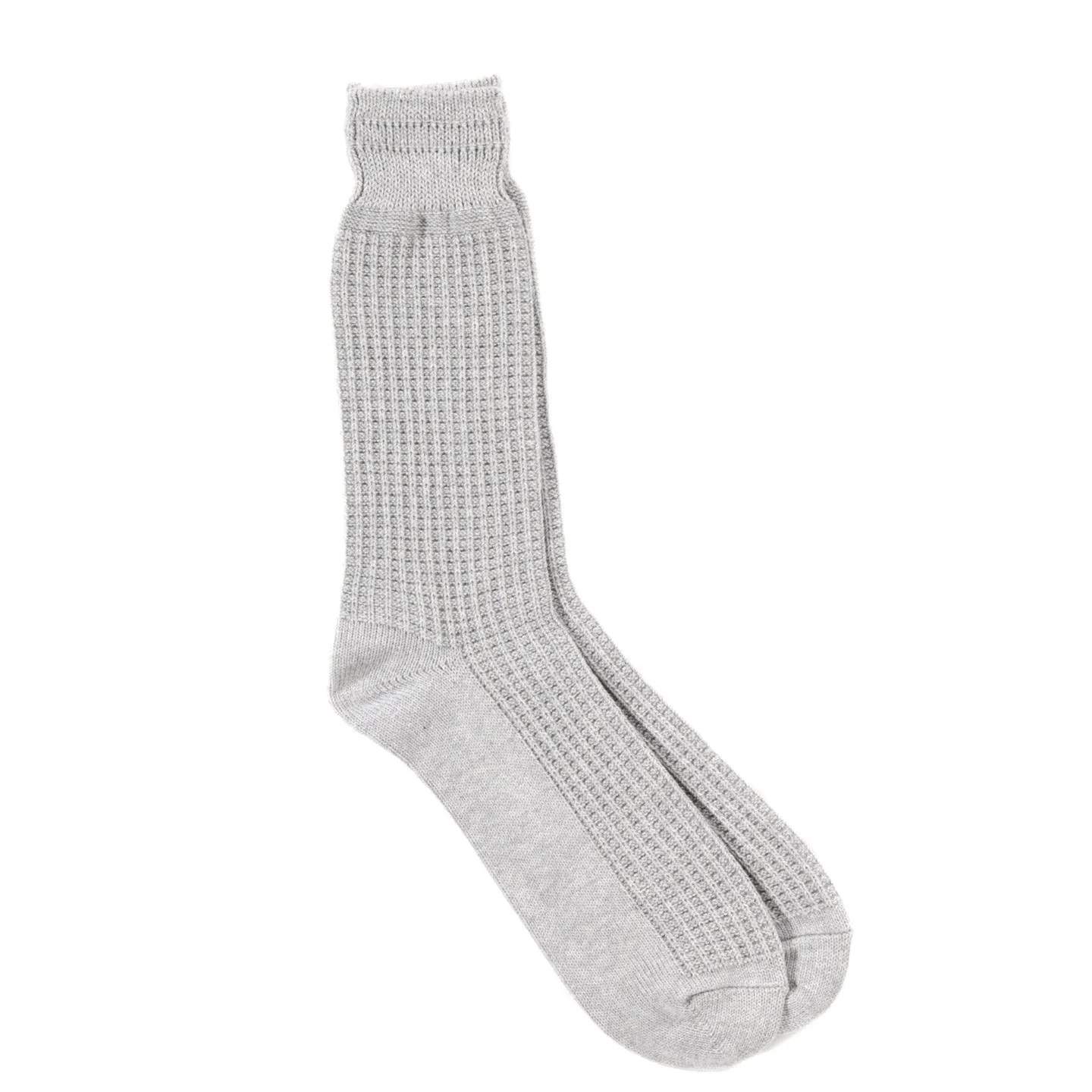 ROTOTO COTTON WAFFLE SOCKS M.GRAY