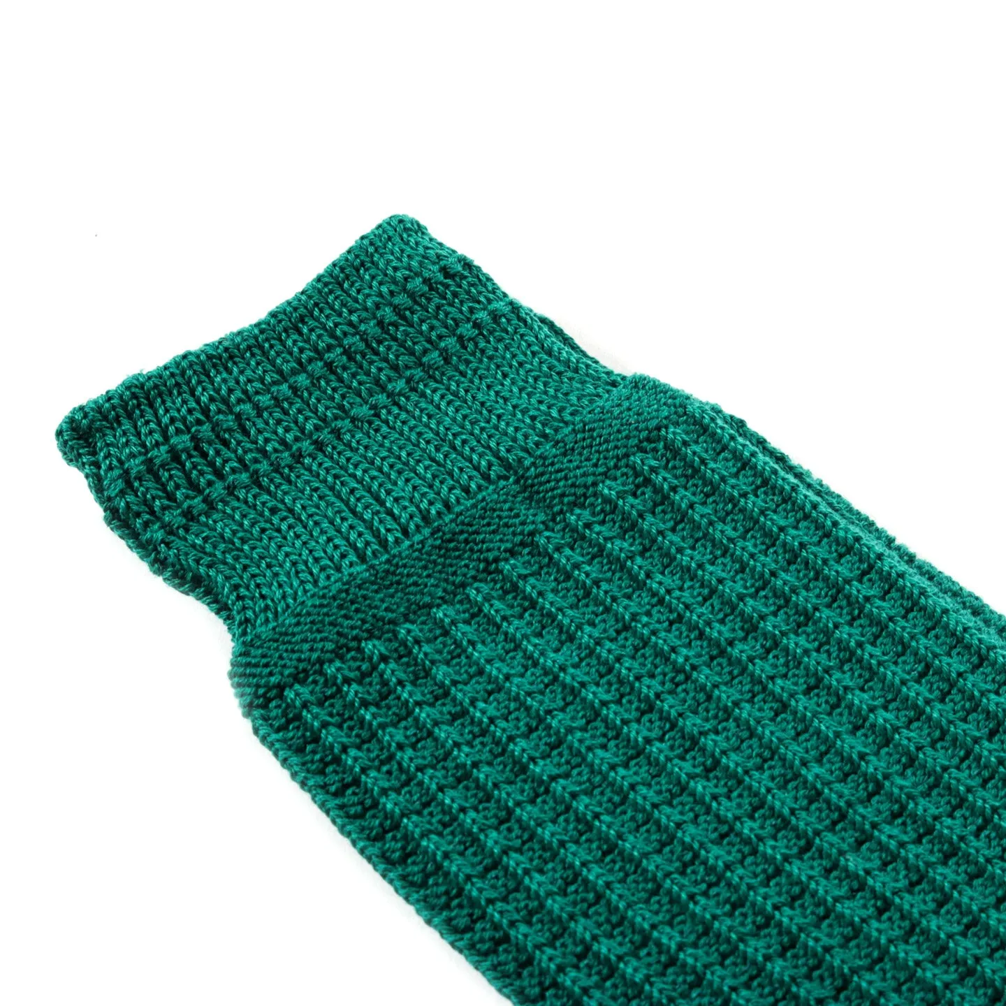 ROTOTO COTTON WAFFLE SOCKS SEA GREEN