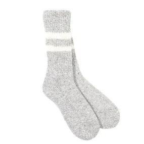 ROTOTO RETRO WINTER OUTDOOR SOCKS GRAY / IVORY