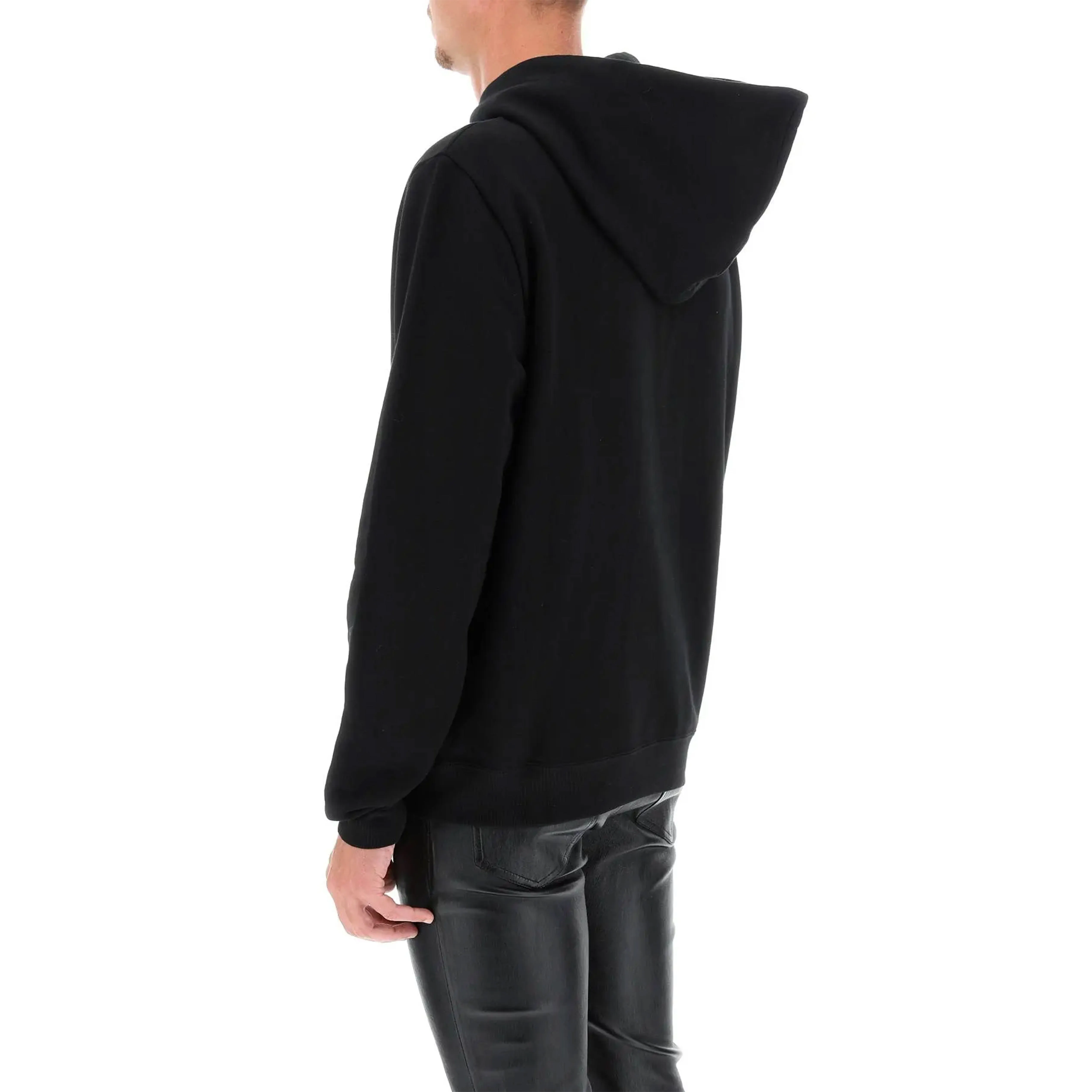 Saint Laurent  |Street Style Long Sleeves Plain Cotton Logo Luxury Hoodies