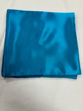 Sateen Scarf, Turquoise