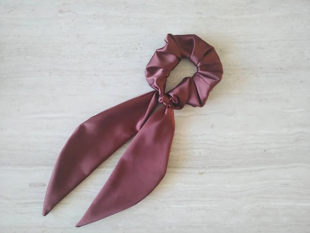 Satin Scrunchie Scarf