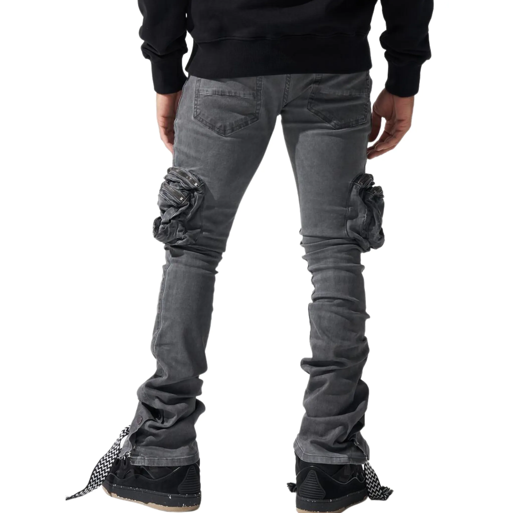 Serenede Cement Stacked Jeans