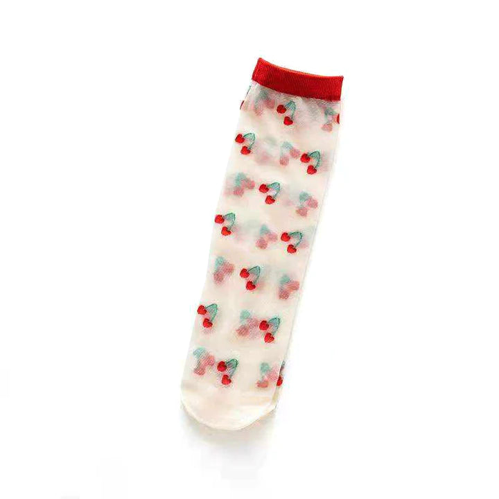 Sheer Fruit Socks by xs unified