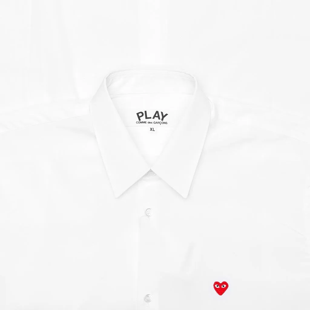 Small Emblem Button Down - White