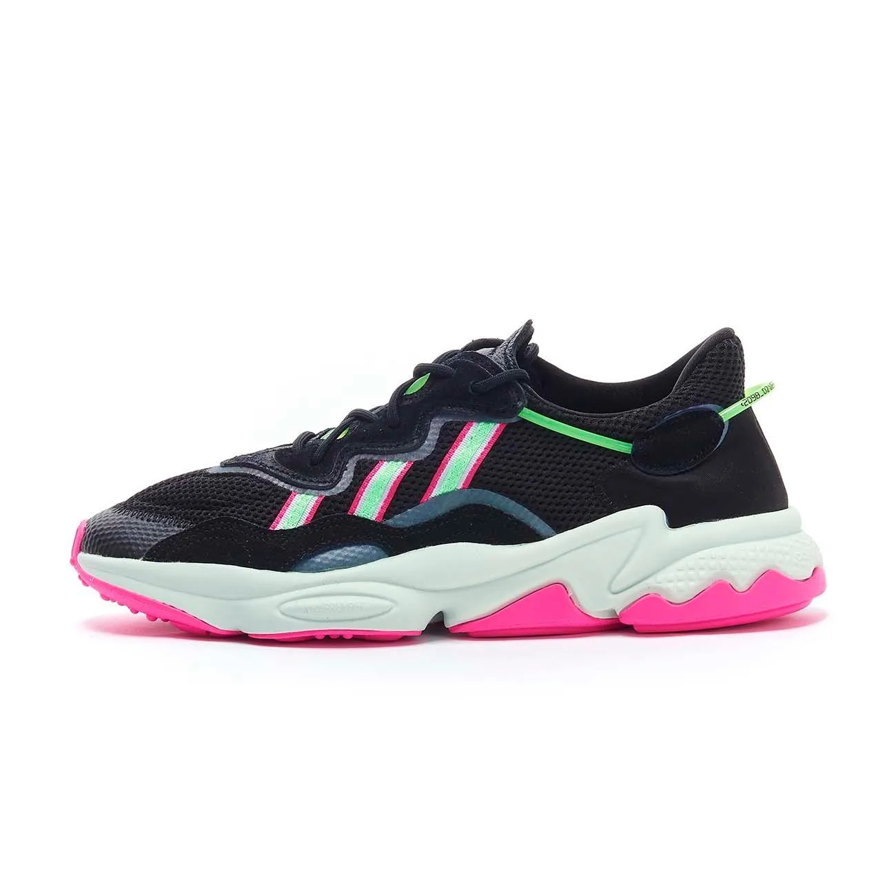 SNEAKER OZWEEGO Donna Black Shock lime Shock pink